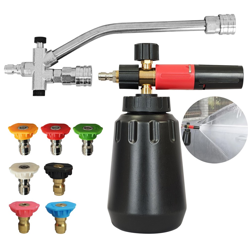 NEW Kit Foam Washer Gun Car Lance Cannon Spray Pressure Bottle Hose Cleaner Tool