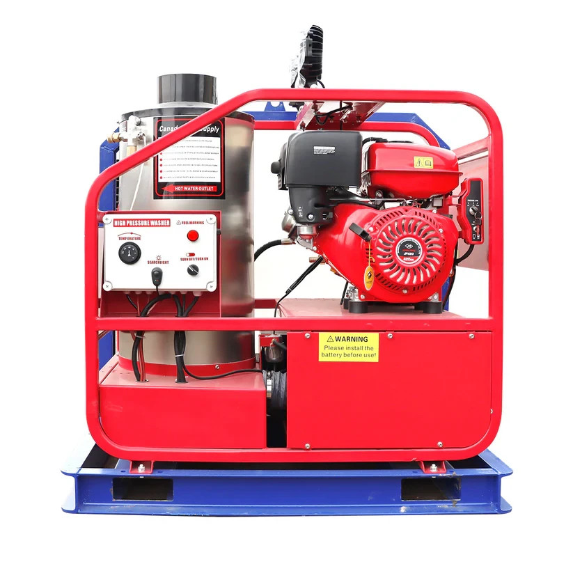 Greatbear Industrial 4000PSI Hot Water Pressure Washer with 436 Gal Water Tank