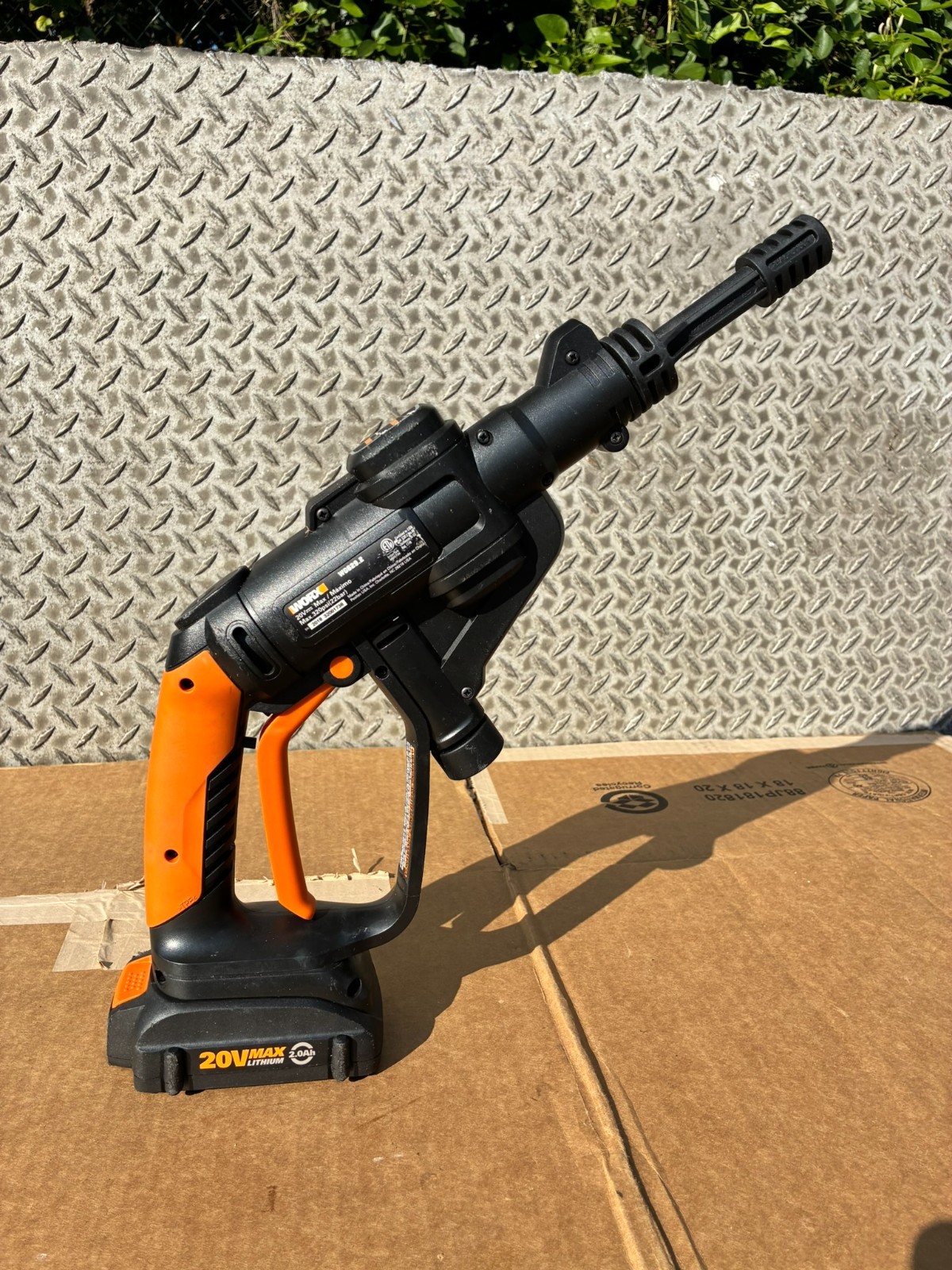 WORX WG629.2 20V Cordless Hydroshot Portable Power Cleaner W/ BATTERY & CHARGER