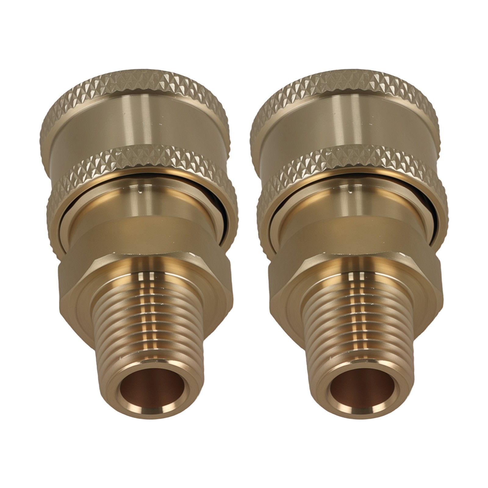 2x 1/4″ Quick Connect Male NPT Thread Pressure Washer Fitting Coupler Adapter