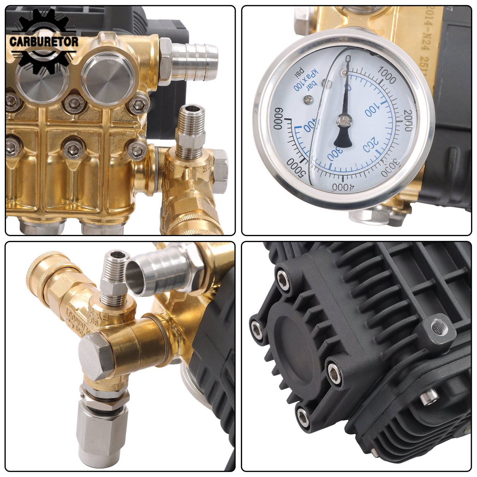 5.6GPM General Pressure Washer Pump 4.5 HP Right Shaft 24 mm 3500 PSI