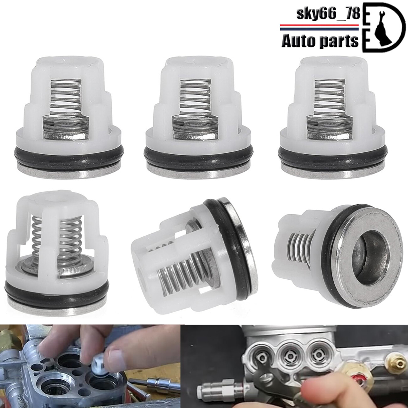 6pcs AR2233 Check Valve Kit for Annovi Reverberi RMV RMW Pressure Washer Pumps