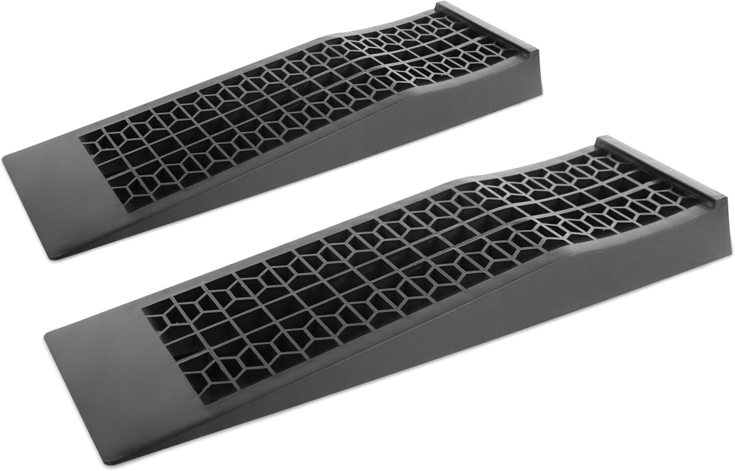 1 Pair MaxxHaul 4,400 lb Capacity Plastic Low Profile Car Ramps,2.5″ Lift Height
