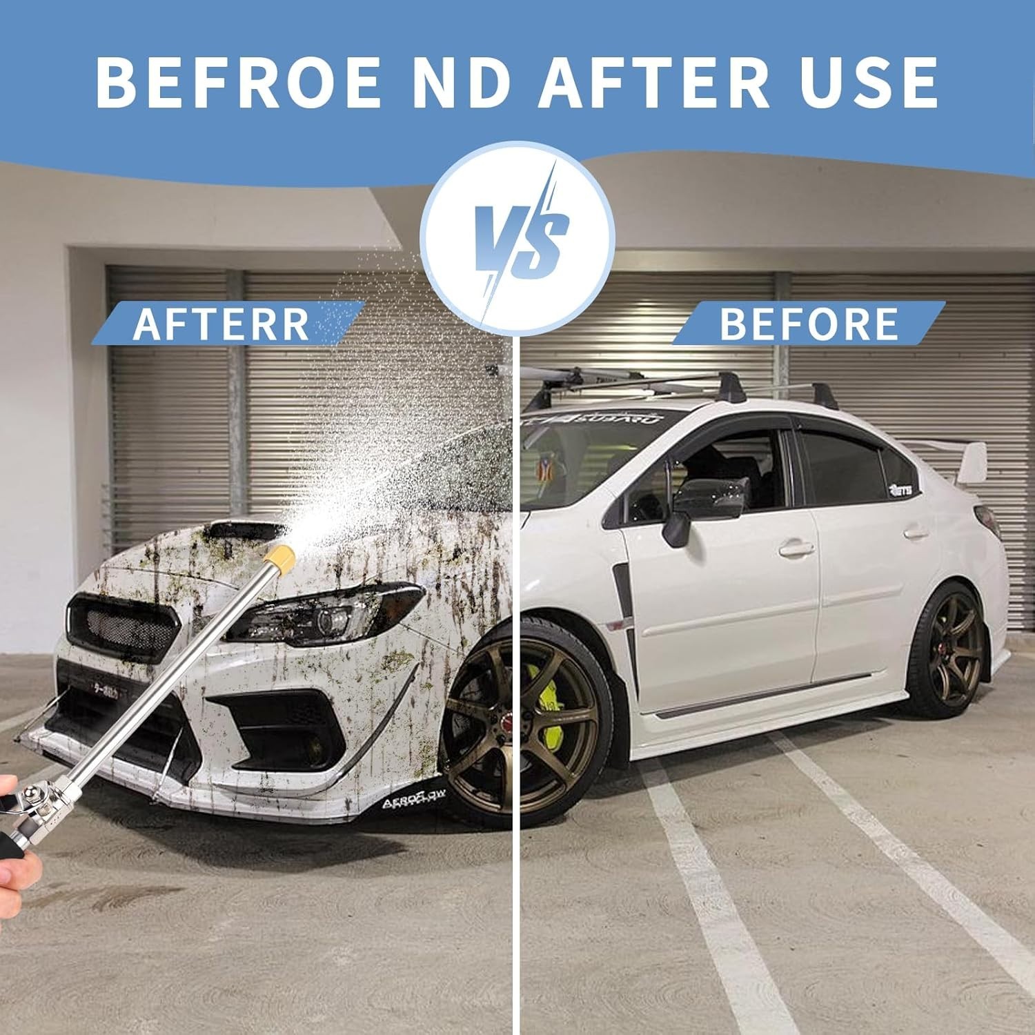 Hydro Nozzle Wand for Car and Patio Cleaning