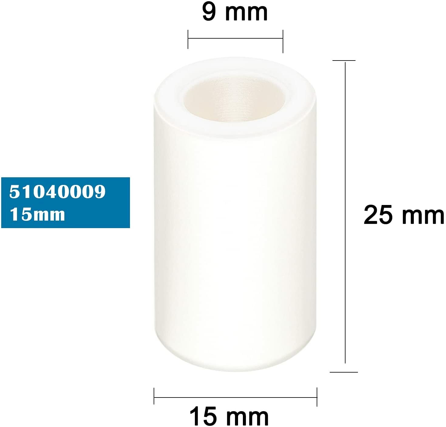 2pcs General Pump Piston Ceramic 15mm 51040009 For TP Pumps TP2520 TP2526 TP2530