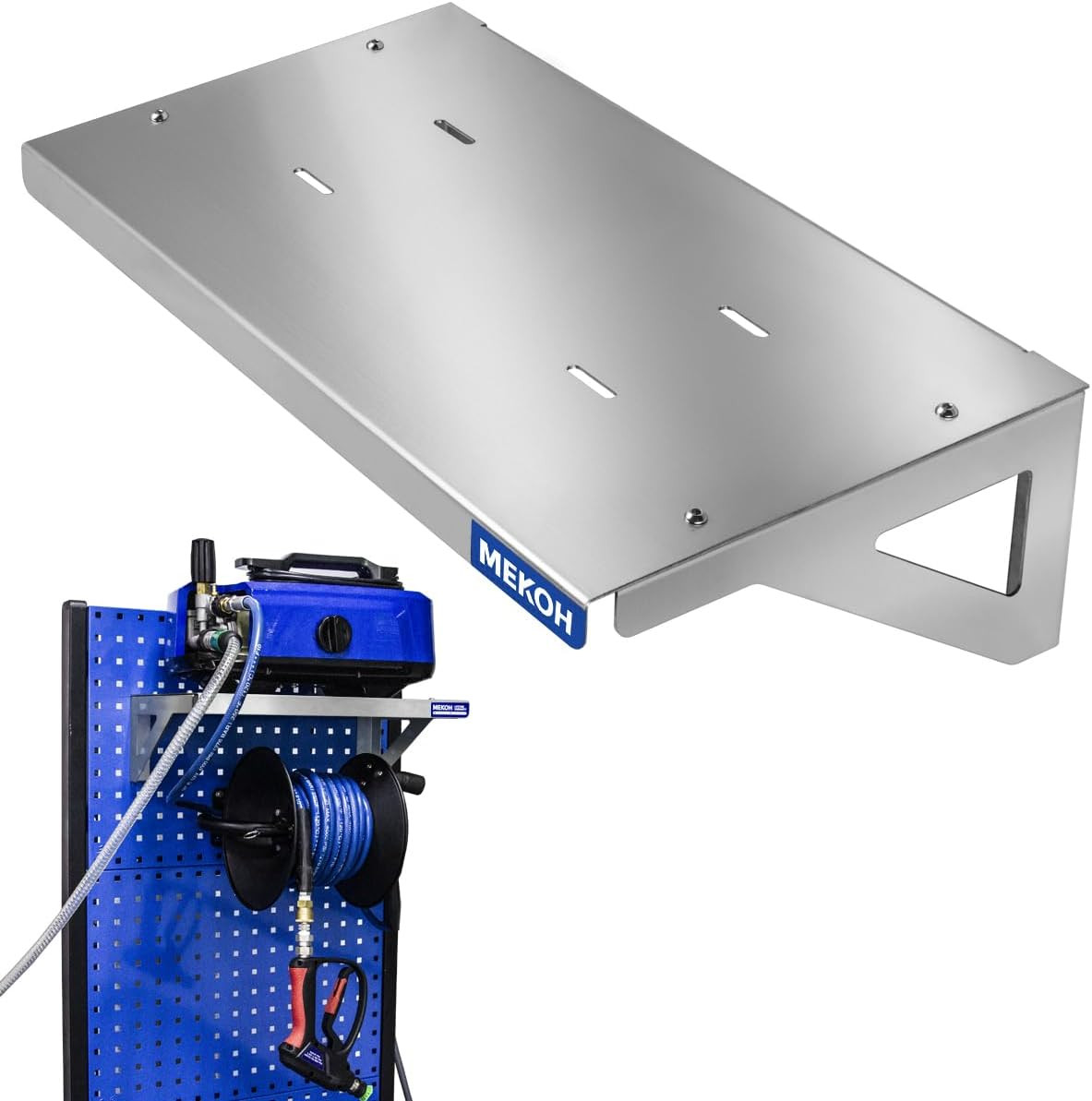 Wall Mount Pressure Washer Shelf 20″ X 10″ – Stainless Steel Pressure Washer Org