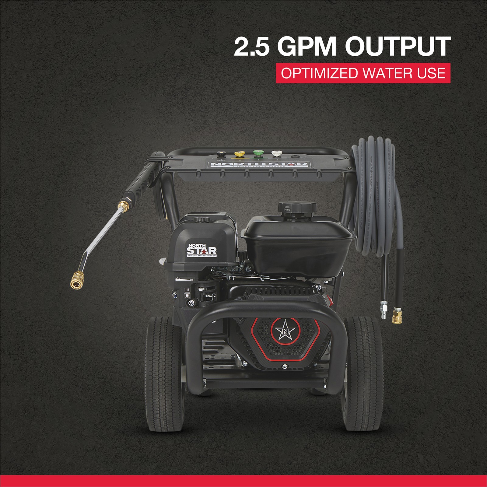 NorthStar Cold Water Pressure Washer, 3100 PSI, 2.5 GPM