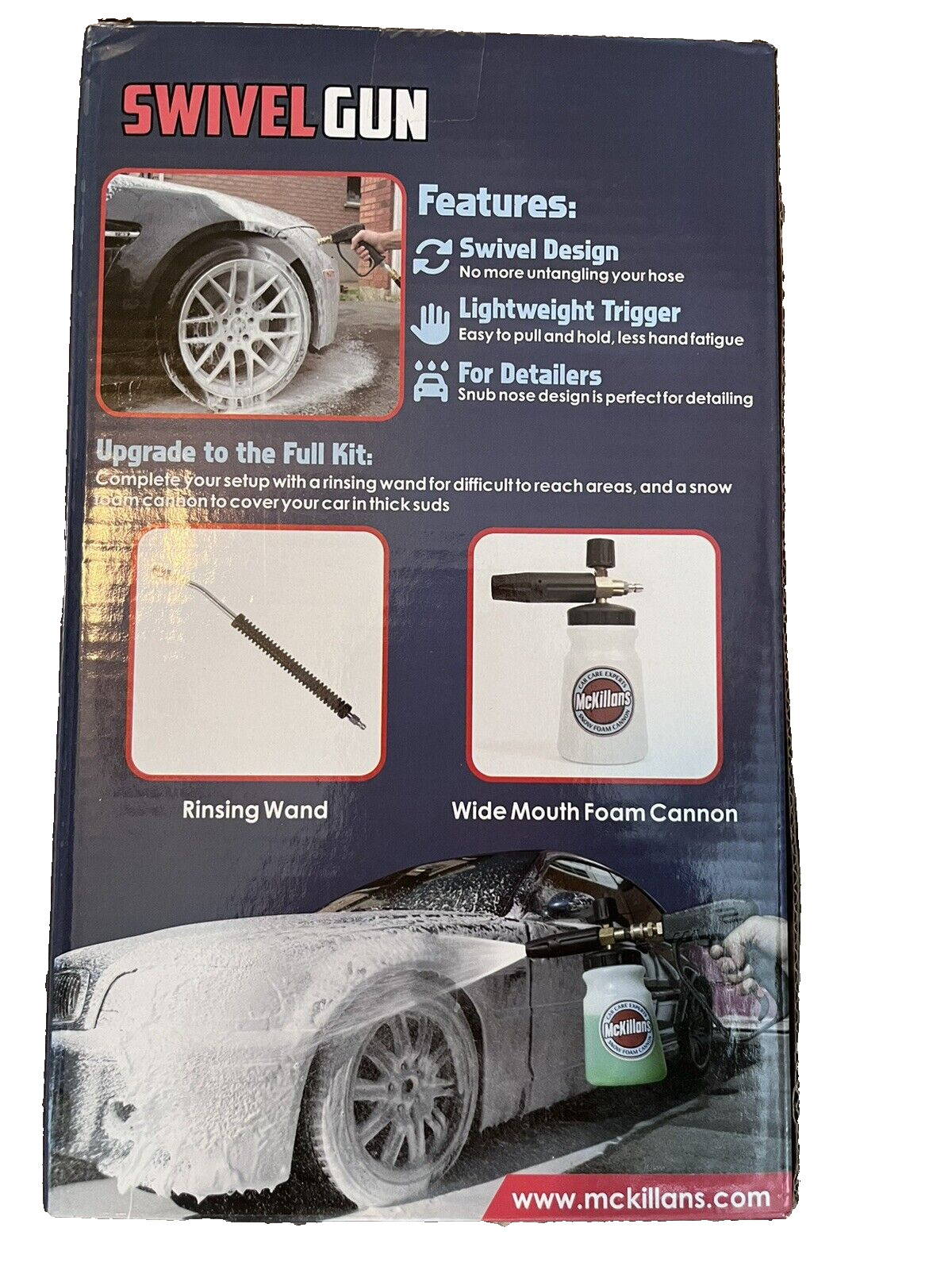 McKillans Short Pressure Washer Swivel Gun High Pressure Handle, NEW