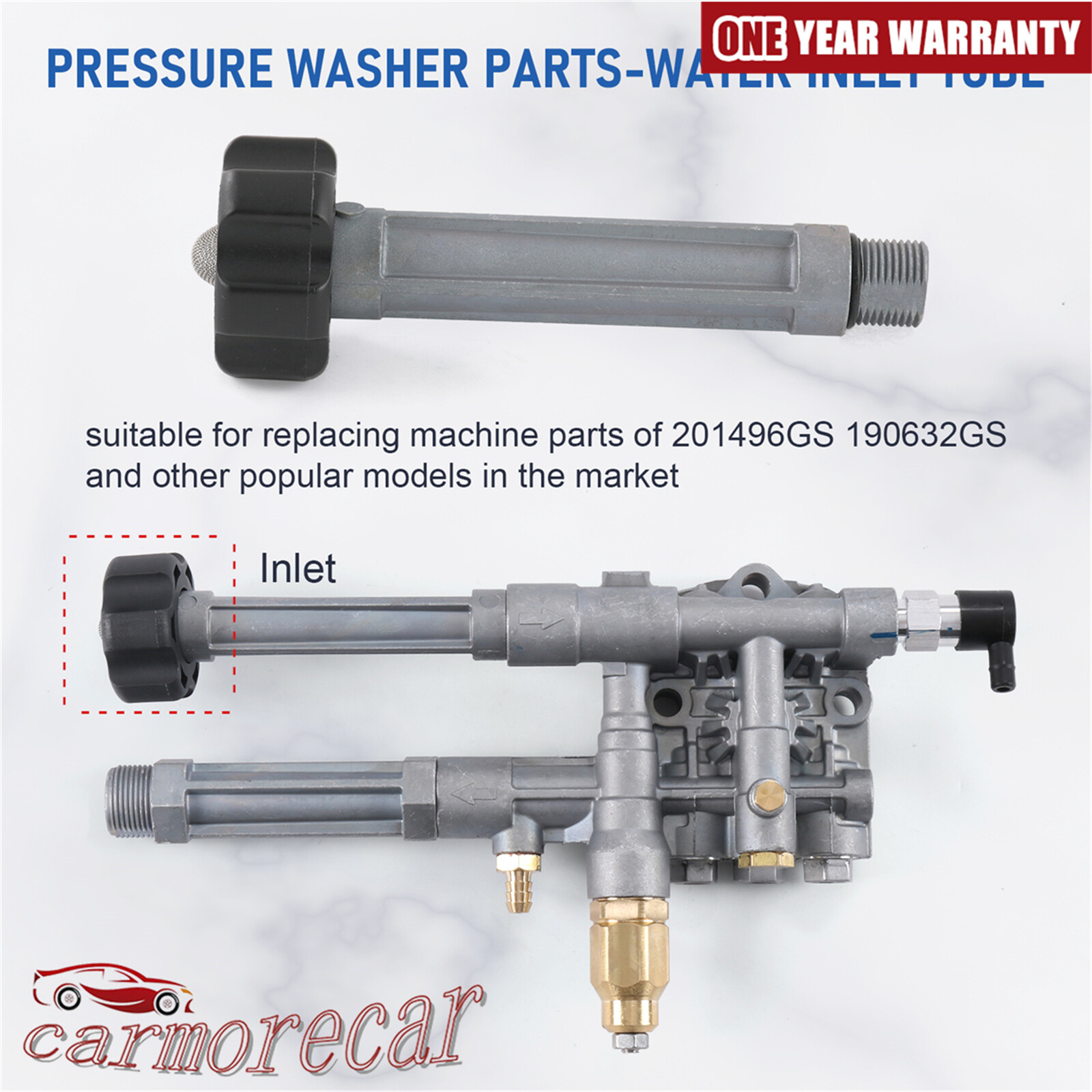 Inlet Tube 201496GS 190632GS for Annovi Reverberi Pressure Washer Pumps