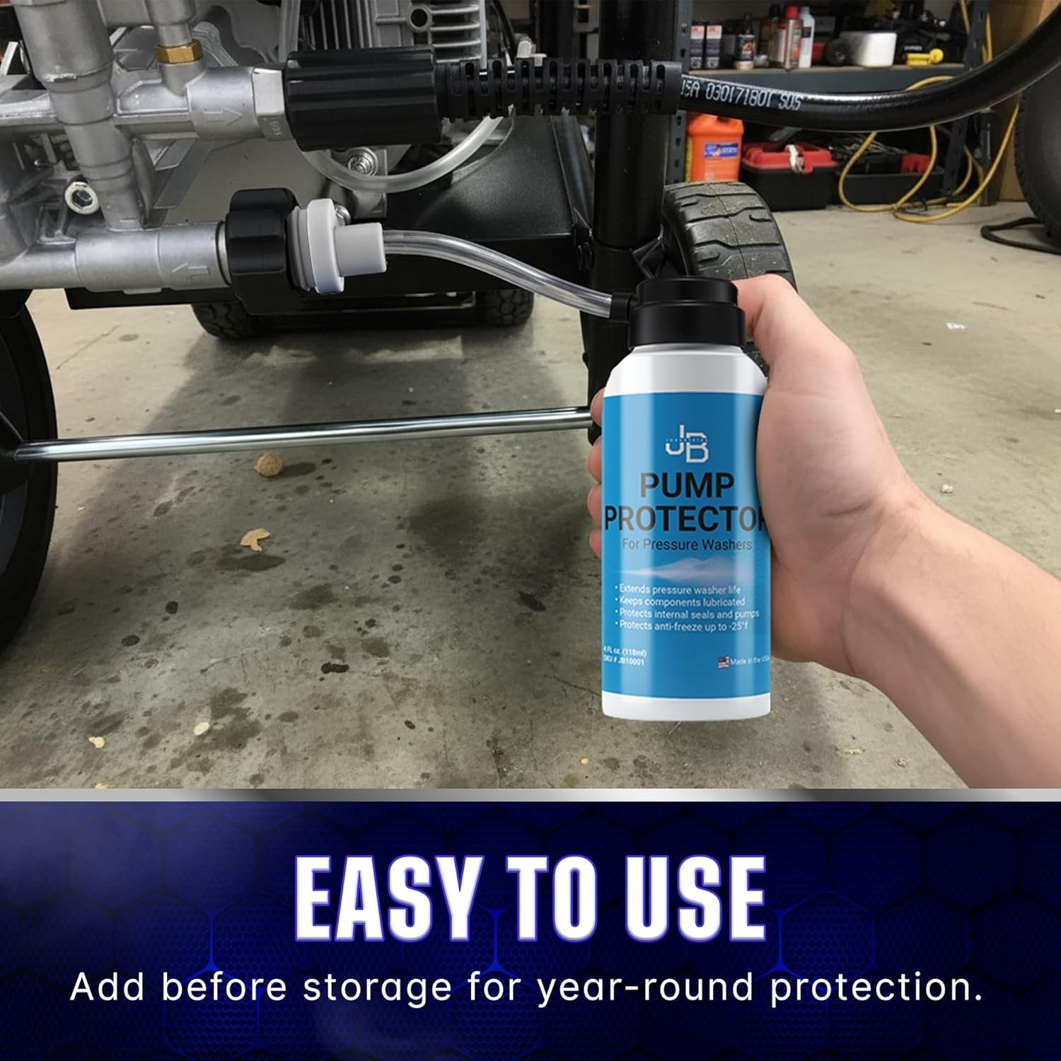 Pressure Washer Antifreeze & Lubricant – 4 oz, Prevents Corrosion and Freezing