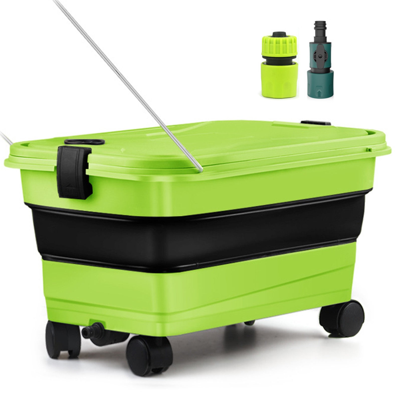 Window Car Cleaning Bucket Large with Handle Professional Cleaner Wash 22L Green