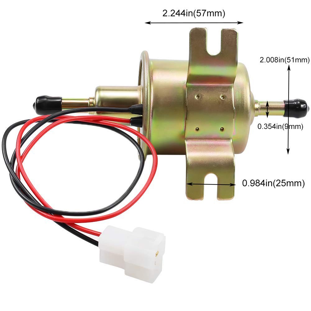 Universal 12V Electric Fuel Pump Low Pressure Transfer Inline Fuel Pump 12 Volt