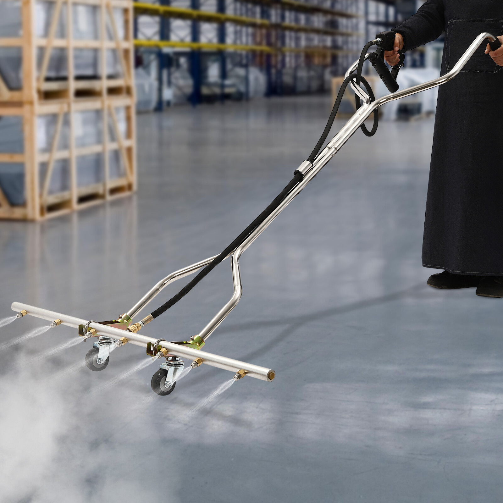 39” 5000psi Pressure Washer Water Broom with 7 Nozzles For Hot and Cold Water