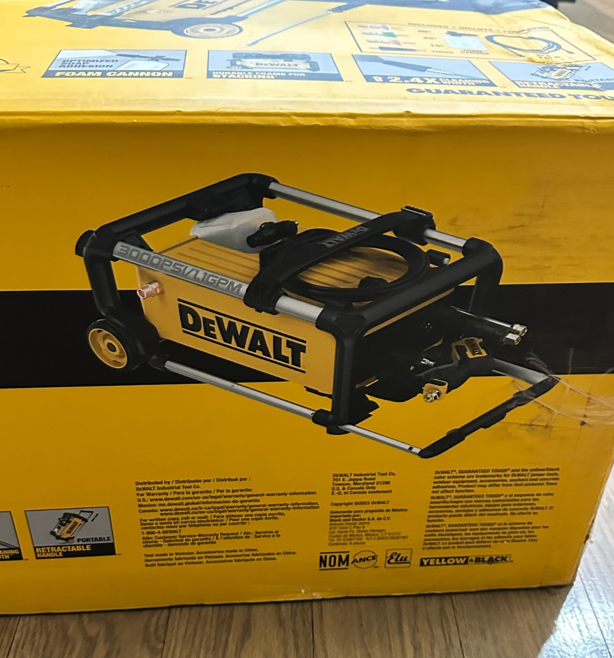 *NEW Dewalt DWPW3000 3000 PSI Cold Water Electric Pressure Washer 1.1 GPM 15 amp