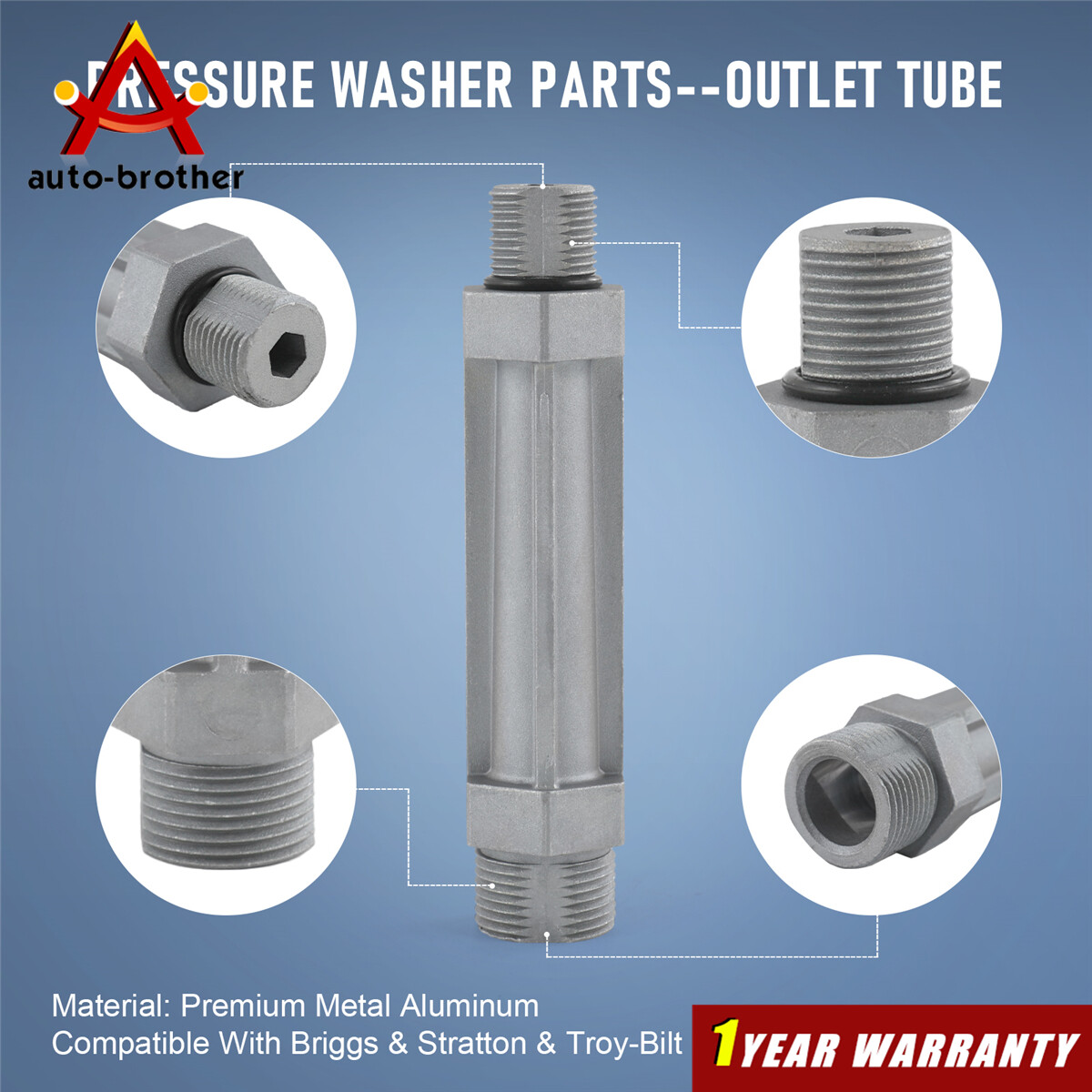 Power Pressure Washer Pump Water Outlet Tube – 190589GS 190634GS 201497GS