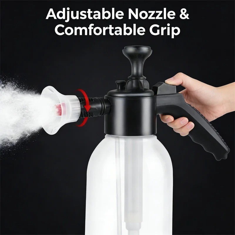 2L Hand Pump Foam Sprayer Pneumatic Washer Foam Snow Foam High Pressure Car Wash