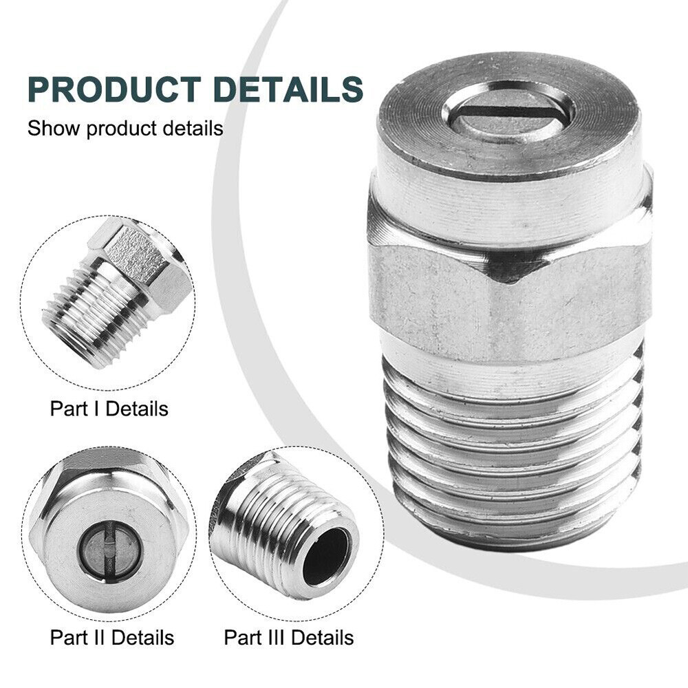 Thread Spray Nozzle 1/4″ Male NPT 4000PSI Spiral Nozzle Pressure Washer Cleaner