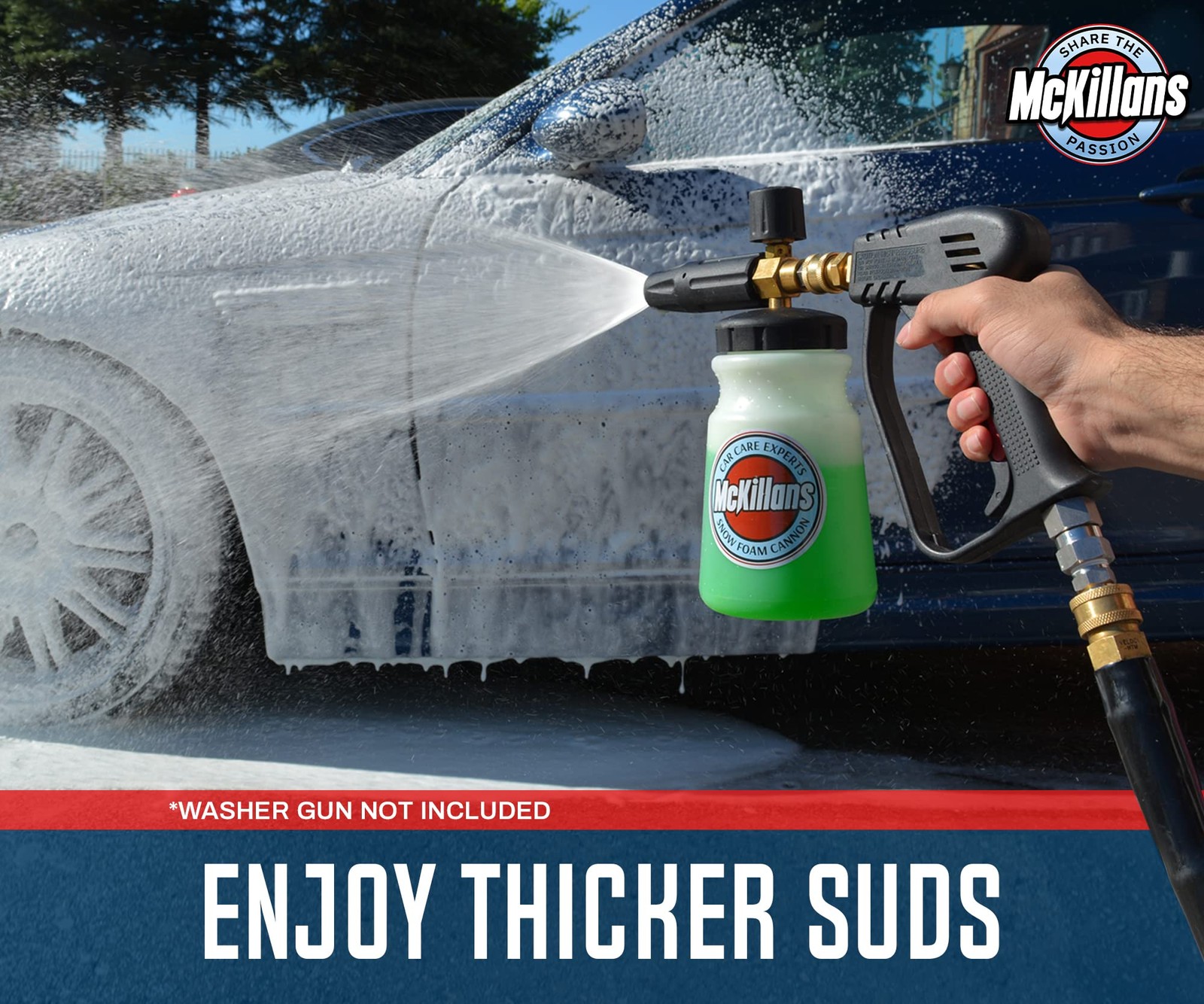 Foam Cannon for Pressure Washer (Wide Mouth) – Car Wash Snow Foam Cannon Lanc…