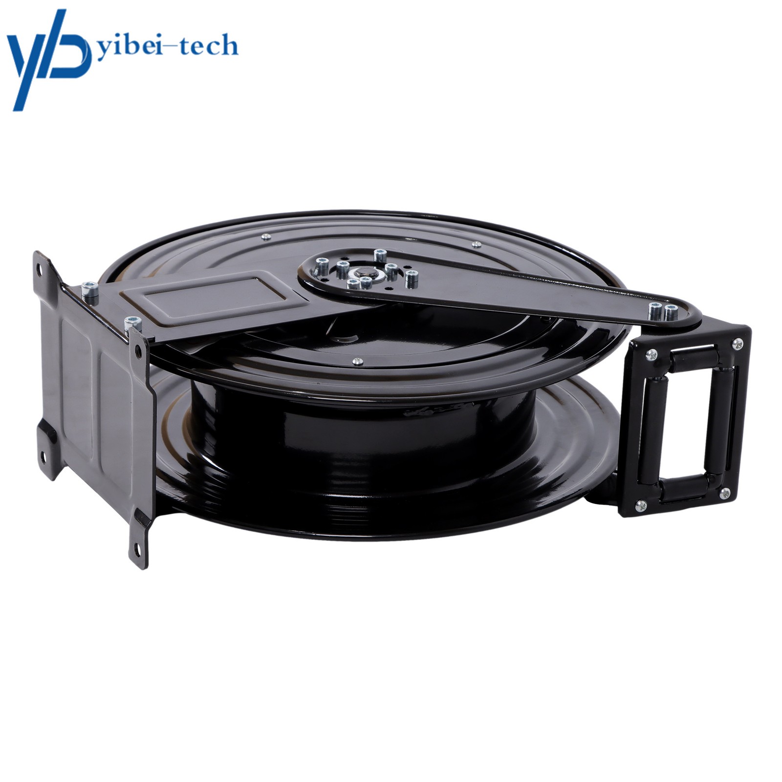 Pressure Washer Hose Reel 50ft with Swivel Arm, 3/8″ NPT Outlet Pipe, 4000 PSI