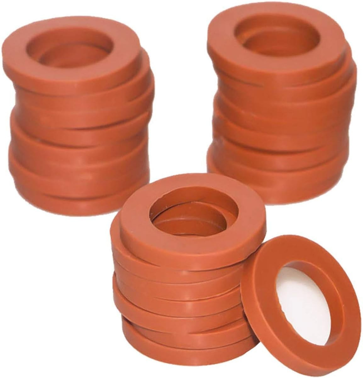 Garden Hose Washer Rubber, Heavy Duty Red Rubber Washer Fit All Standard 3/4 …