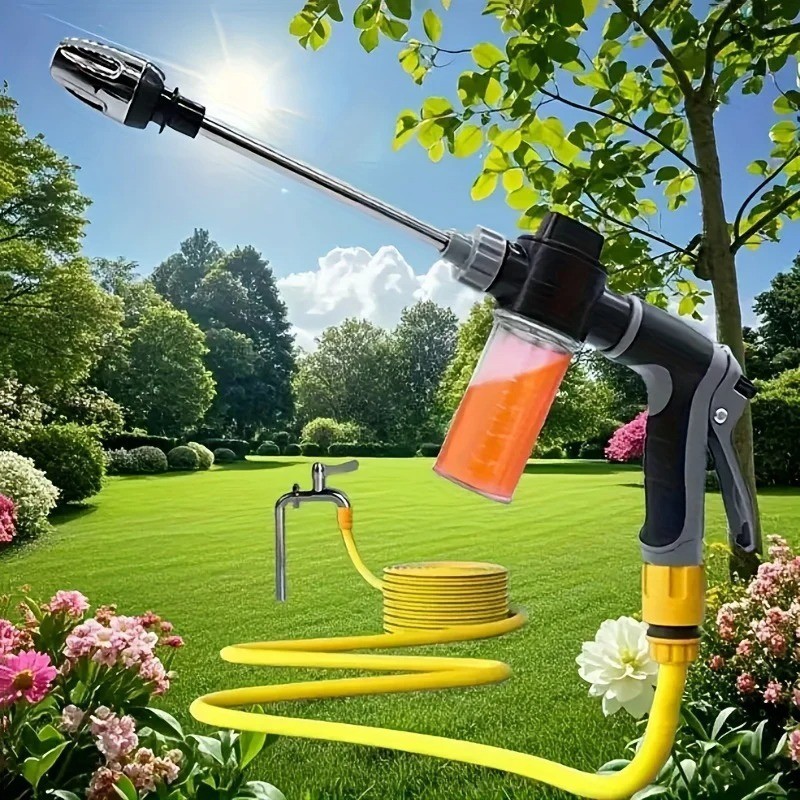Aquoxis Cordless Cleaning Device Converts Garden Hose to Pressure Washer NEW
