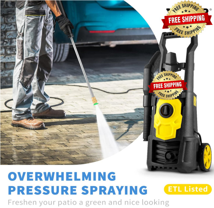 Compresora Para Lavar Carros Hidrolavadora De Alta Presion Lavadora 2000 PSI New