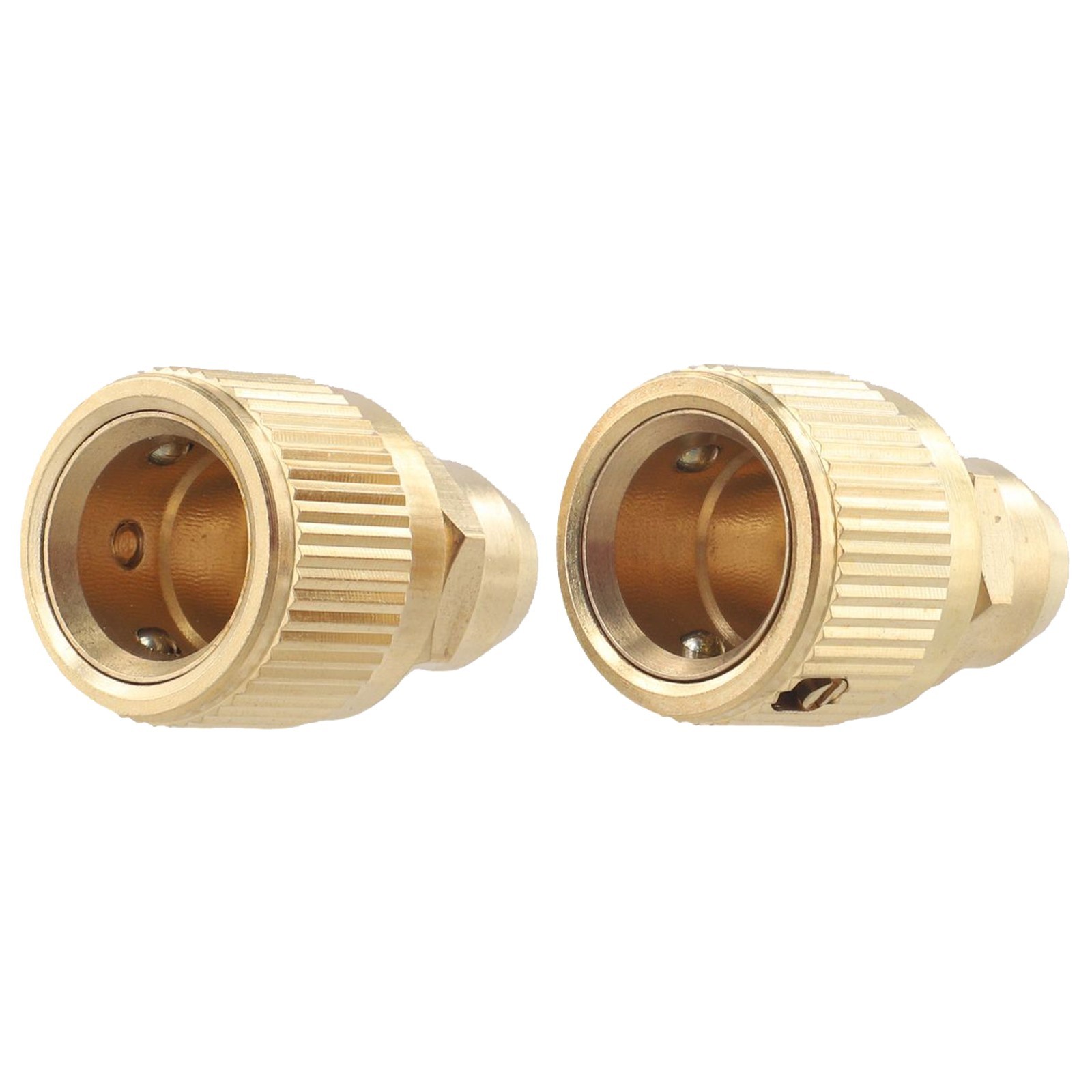 Expandable Hose Repair Adaptor 2 Pack Brass Connectors for 3/8 Inch Hoses