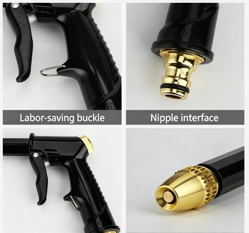 High Pressure Adjustable Garden Hose Spray Gun Nozzle for Car Wash / Watering