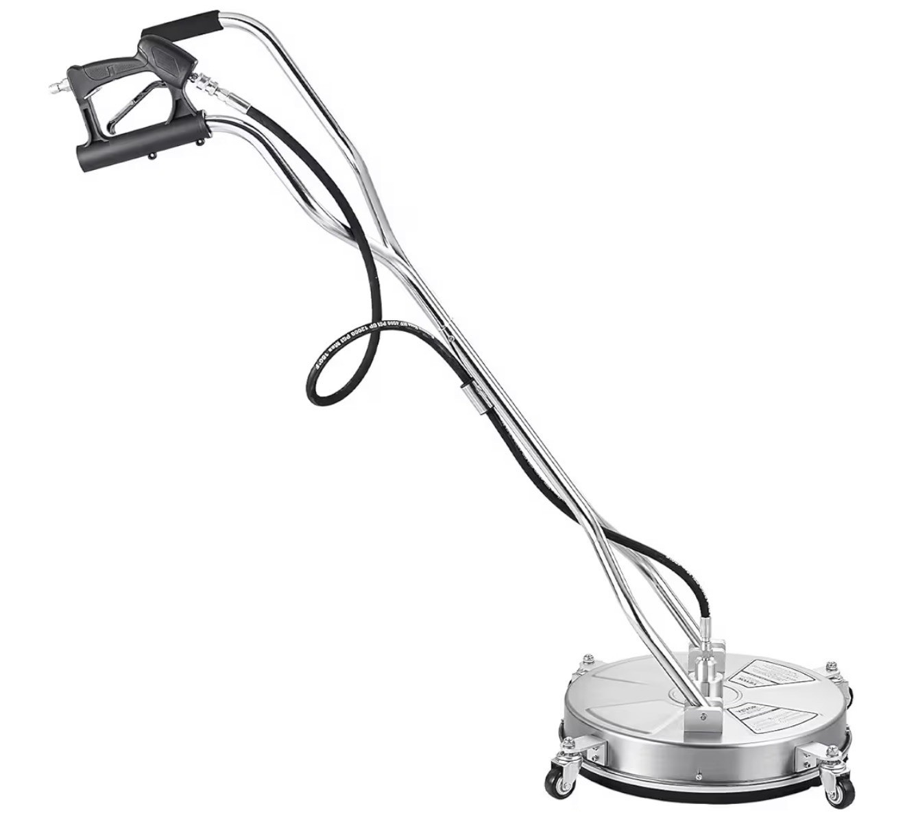 VEVOR 18″ Pressure Washer Surface Cleaner 4000PSI Stainless Steel w/ Dual Handle