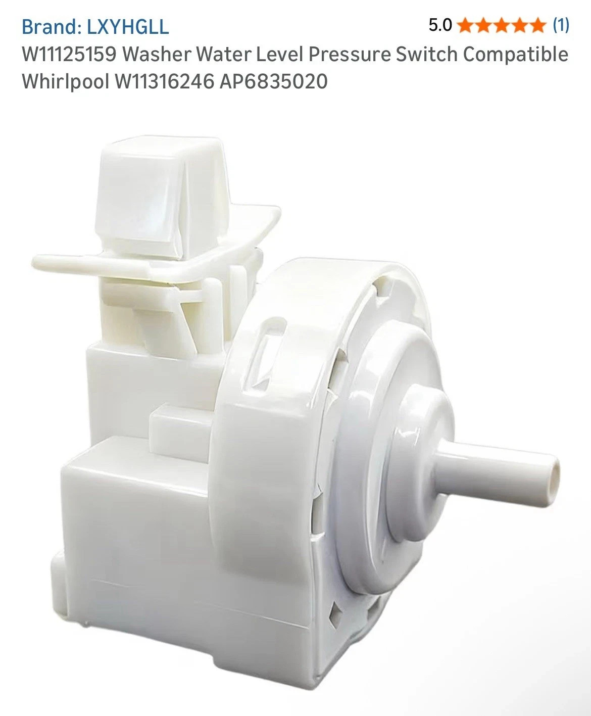 W11125159 Washer Water-Level Pressure Switch for Whirlpool Washer Parts - Rep…