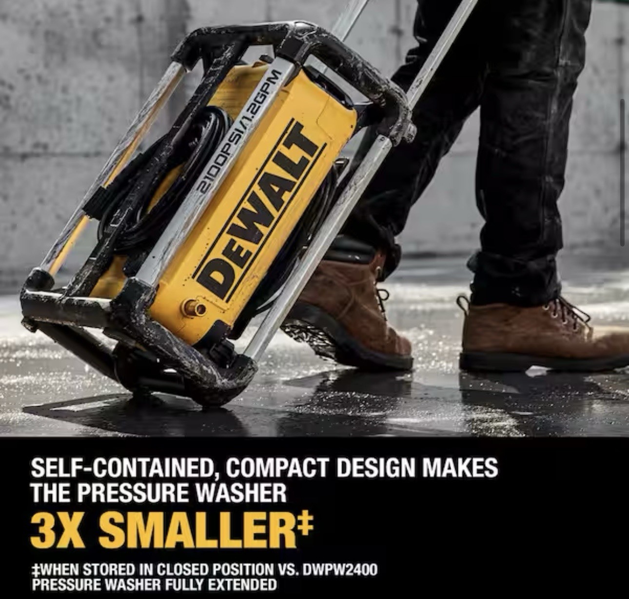 💥NEW SEALED BOX💥DEWALT DWPW2100 1.2gal 2100 PSi COLD WATER PRESSURE WASHER