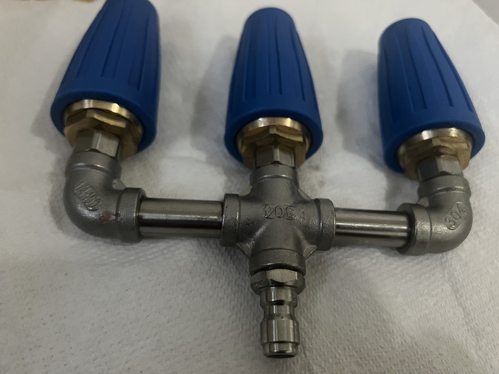 Triple Turbo Pressure Washer Nozzle 4000 PSI 1/4″ Quick Connect M22 Brass Head