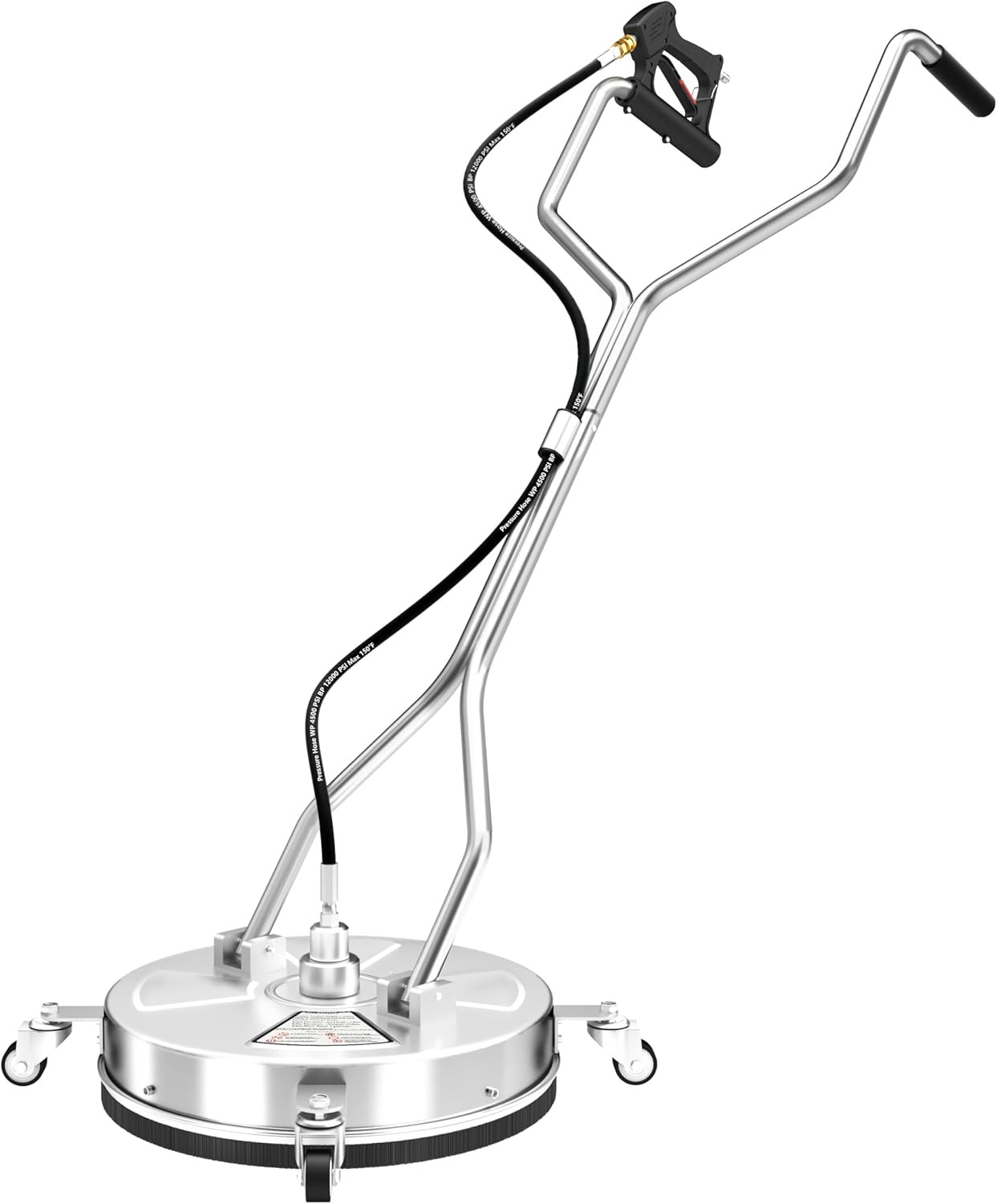 18″ Dual Handle Pressure Washer Surface Cleaner with 4 Wheels, 4000 PSI Max Stai