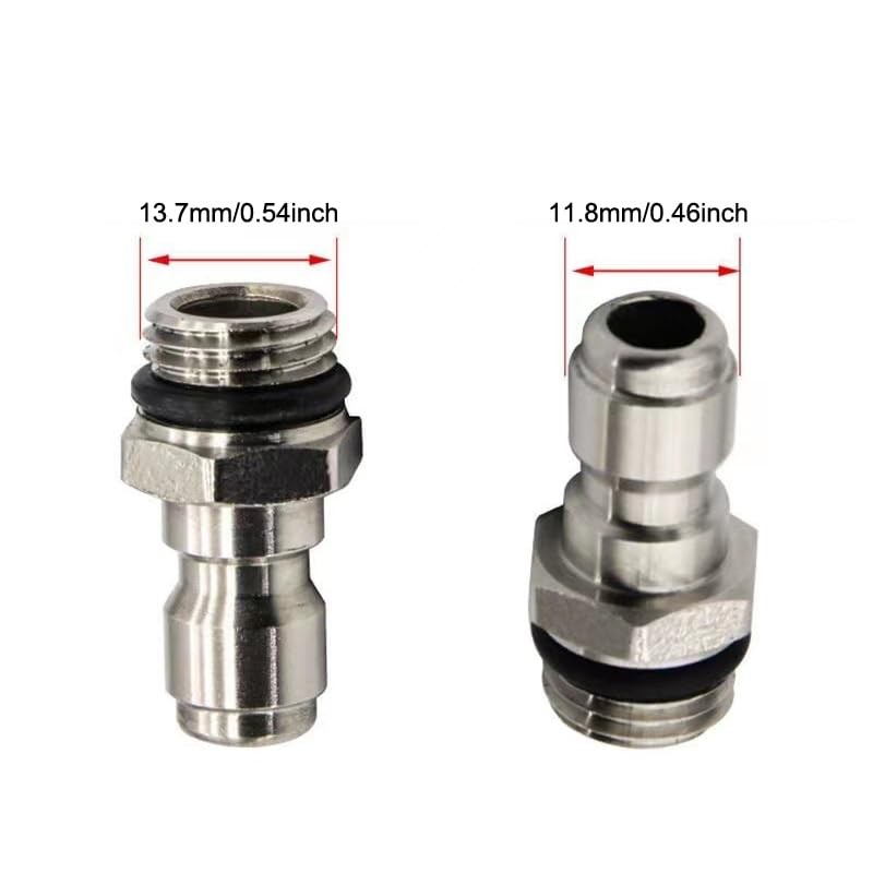 2 Pack Pressure Washer Adapter Set Quick Connect Kit 14mm M14x1.5 to 1/4 Inch…