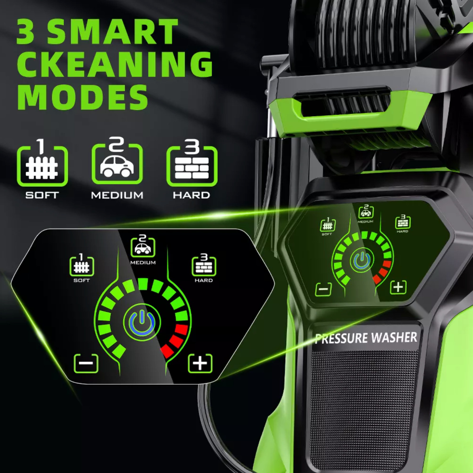 NEW 3800 PSI Electric Pressure Washer 1800W 2.8 GPM Touch Screen NIB