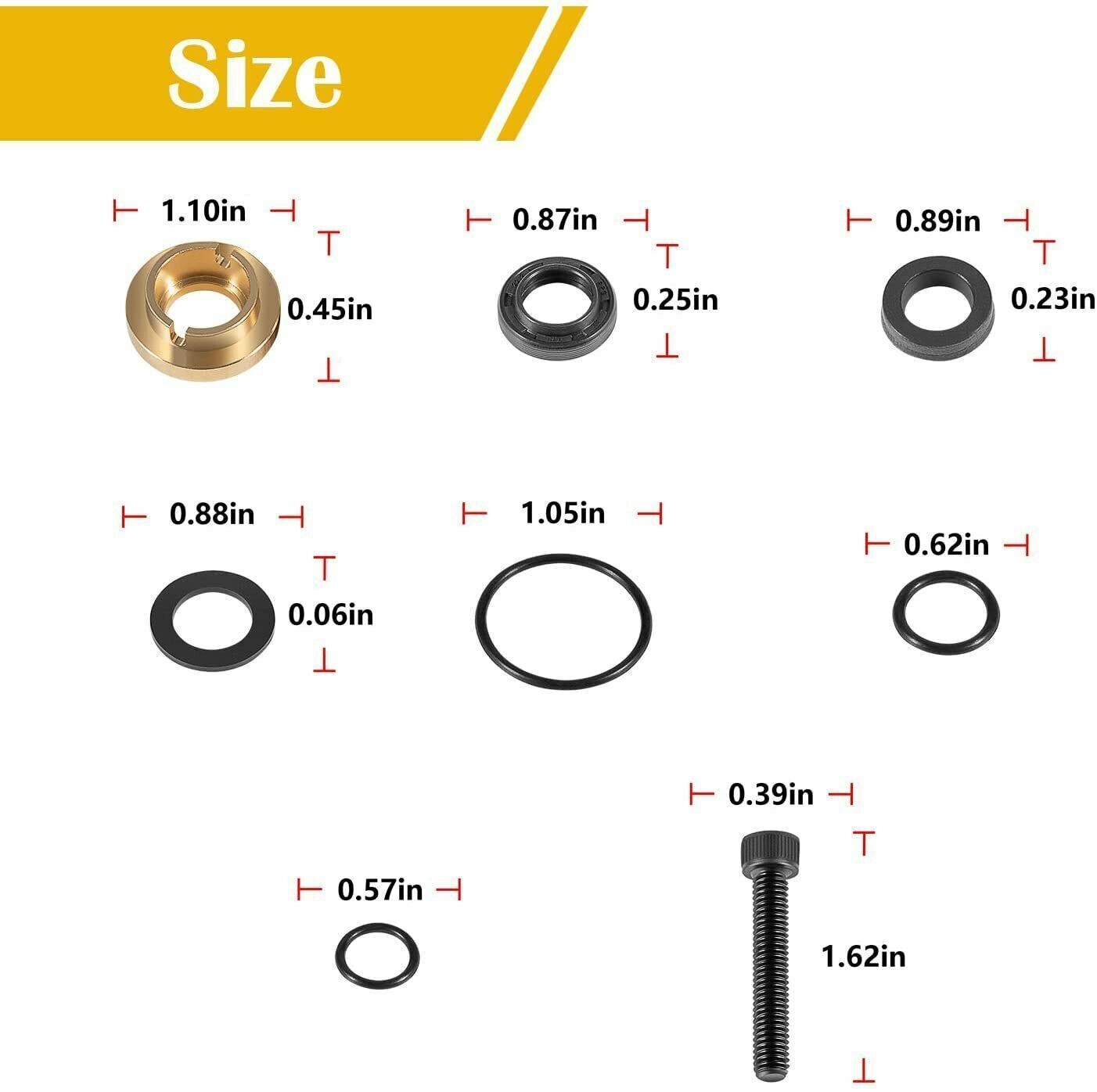 Upgraded Pressure Washer Seal Kit Used on Some Medium Frame Pressure Washer Pump