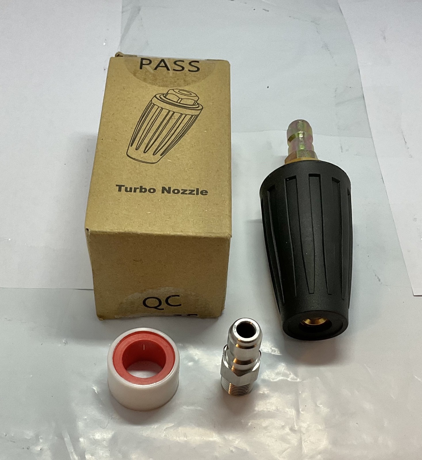 Pressure Washer Rotating Turbo Nozzle 4000 PSI with 3.5 Orifice QC