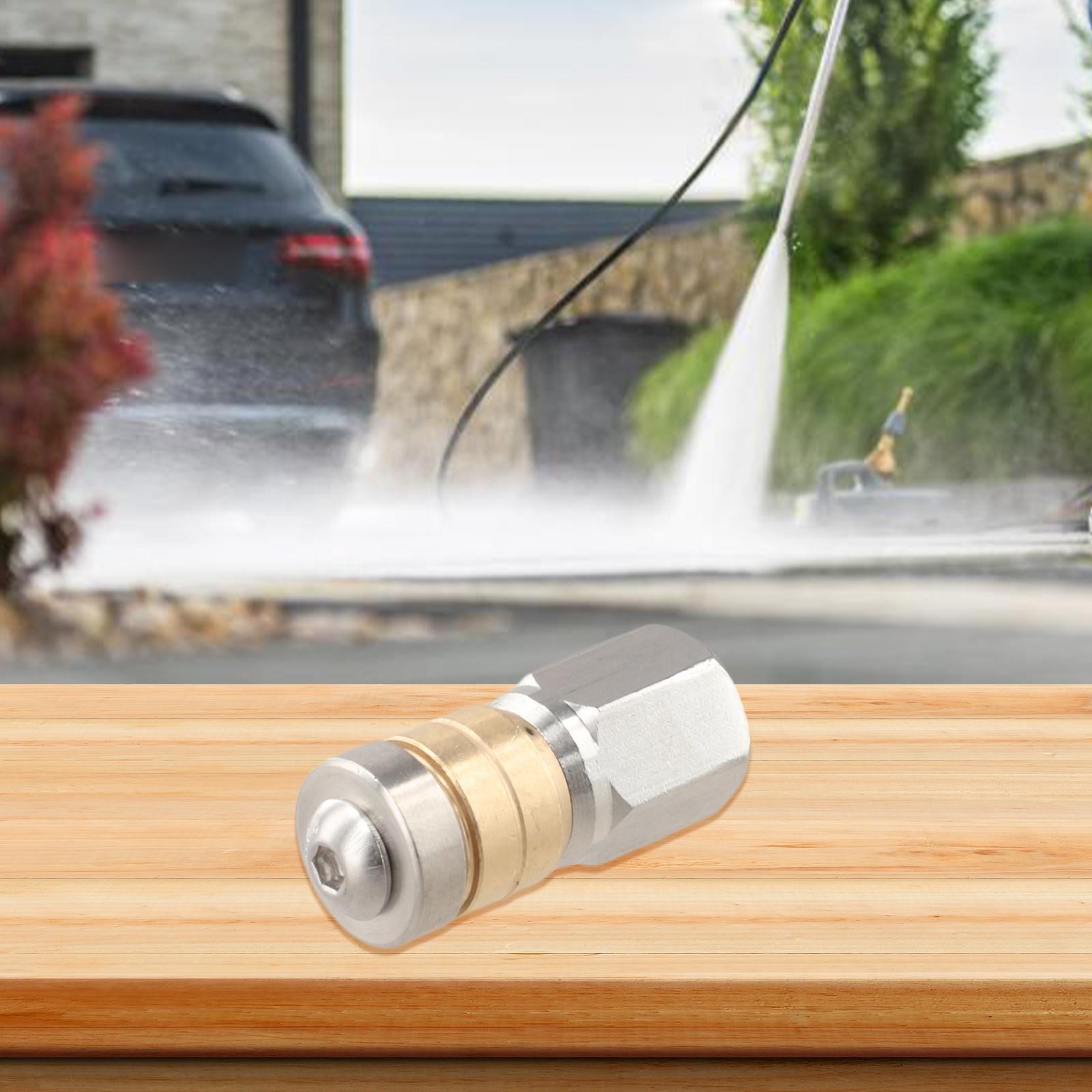 High Pressure Washer Rotating Nozzle ?C 1/8″ Female Thread, For Pipe Cleaning