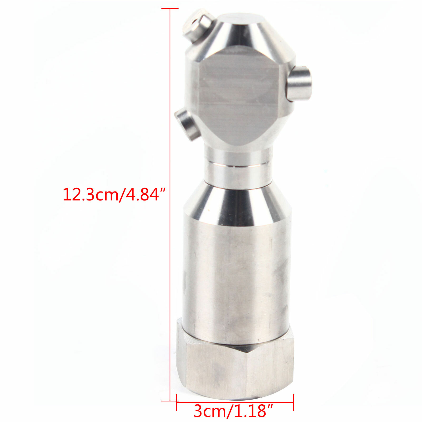 1″ Continuous Cleaning Jetting Nozzle Rotary Spinning Drain Sewer Jetter Nozzles