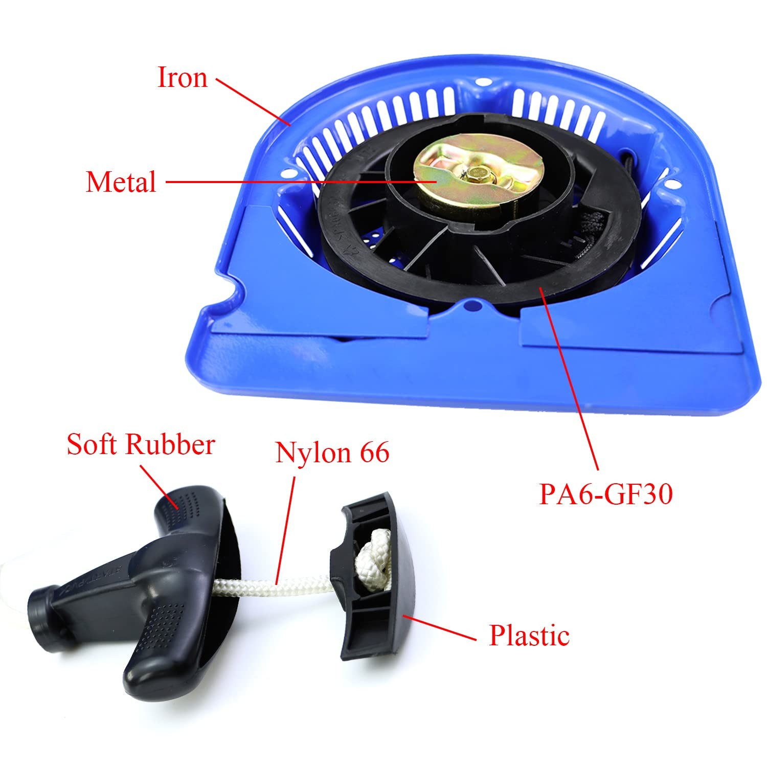 Pull Start Assembly Compatible with DuroMax 210cc 208cc 212cc 224cc Homelite …