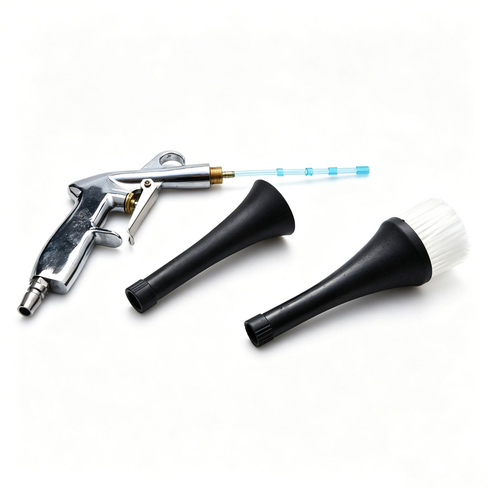 360° Rotating Tornado Air Gun for Auto Interior Cleaning 2 Interchangeable Tips