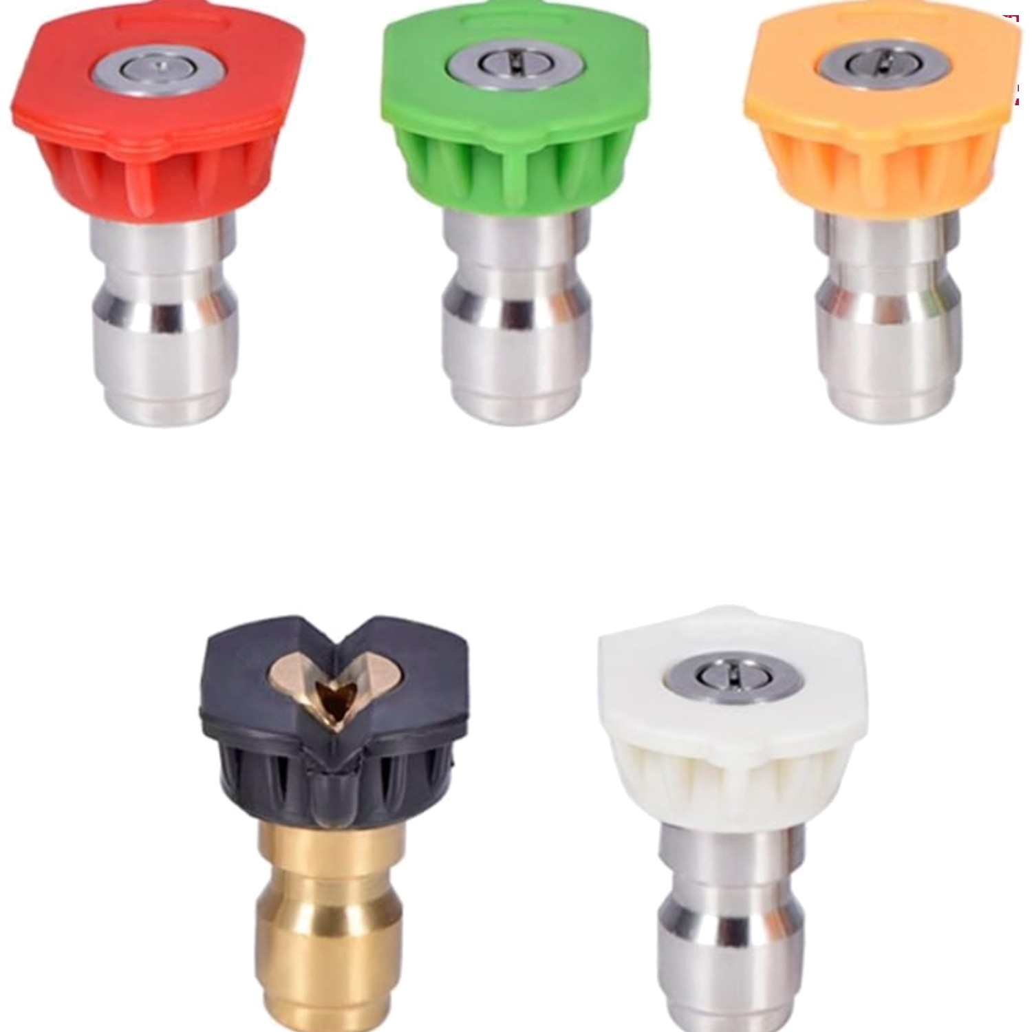 5-Piece Nozzle Set: 1/4 Inch 4000 PSI Pressure Washer Tips for Superior Cleaning