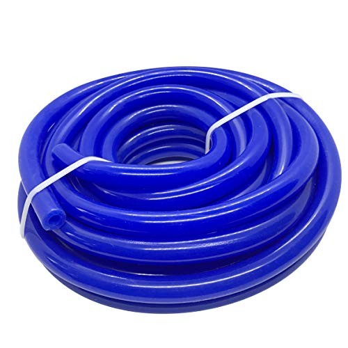 Silicone Vacuum Hose Tube Line Universal 5/16″ (8mm) 5/16 (8mm) ID, 10 ft Blue