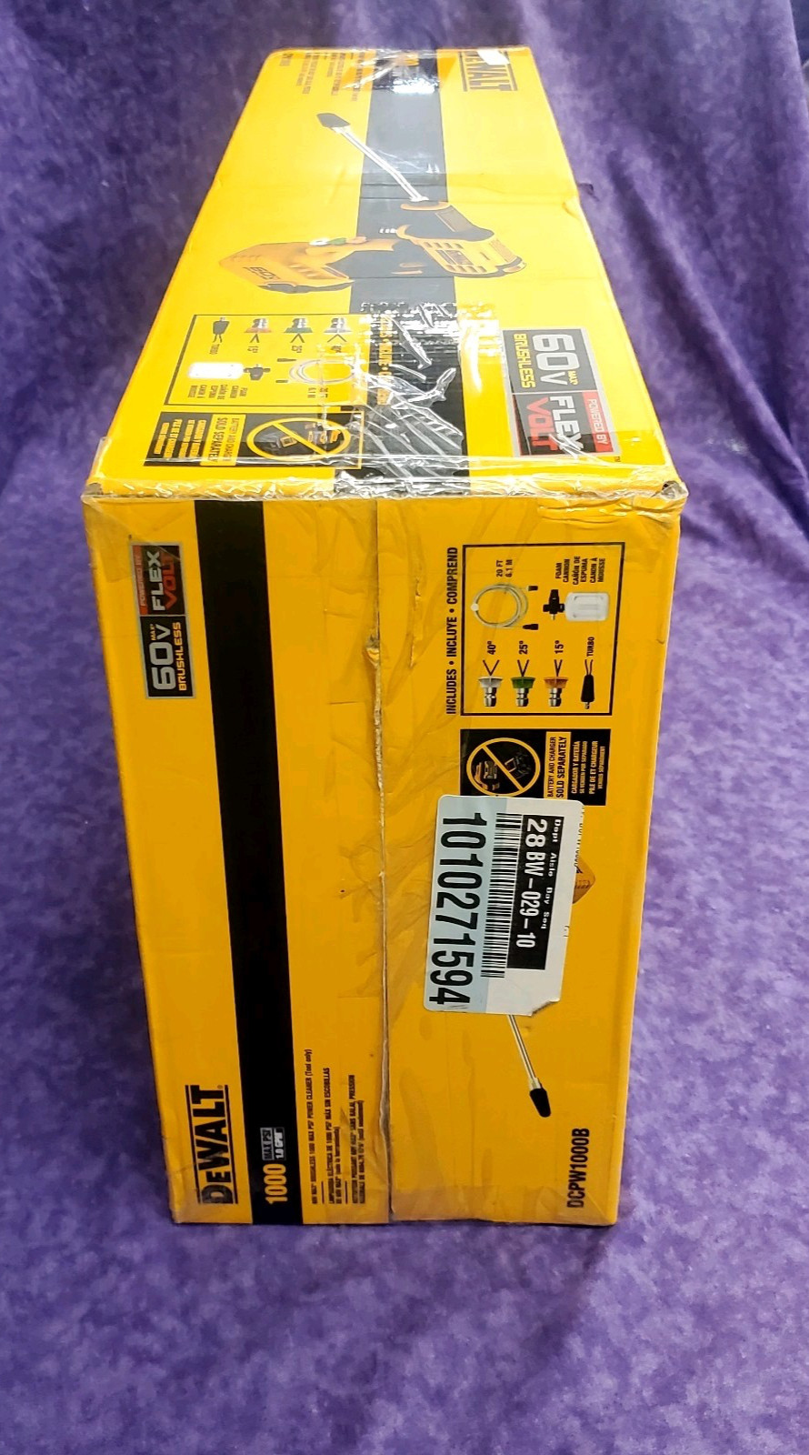 💥NEW SEALED💥DEWALT DCPW1000B 60V FLEXVOLT 1000 PSI CORDLESS PRESSURE WASHER
