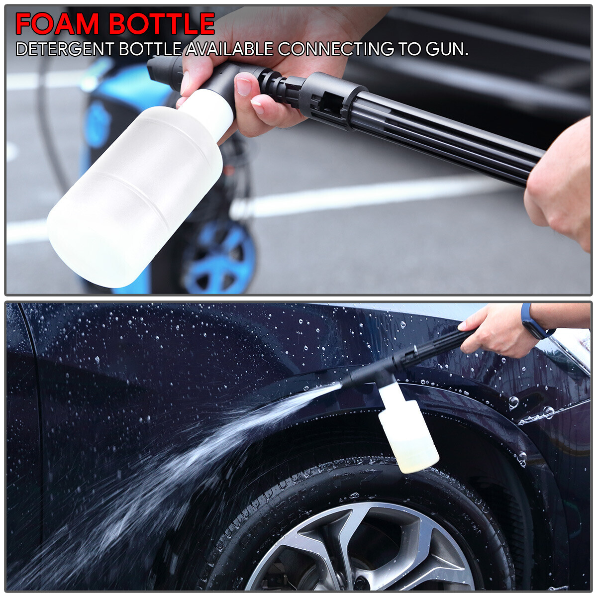 2176PSI 2.4 GPM Portable Electric Pressure Washer High-Power Car Cleaner Machine