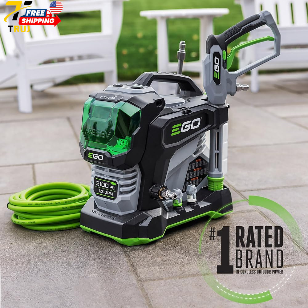 Electric Pressure Washer 2100 PSI Power Washer Battery&Charger Not Included HPW2