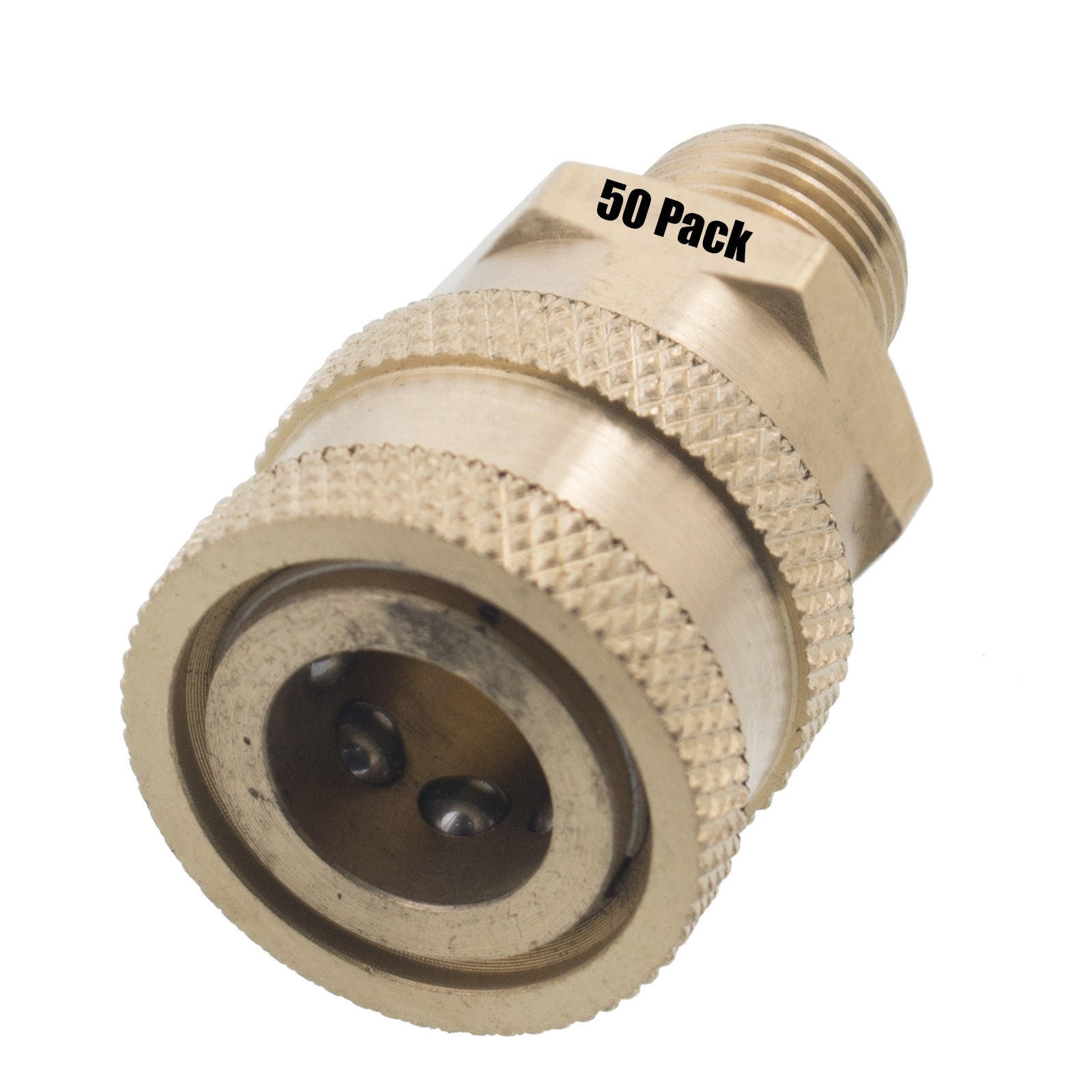 (50) 1/4″ MPT Male Brass Socket Quick Connect Coupler for Pressure Washer Nozzle