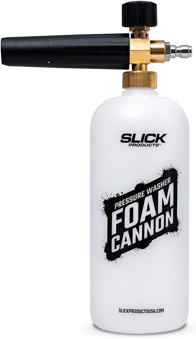 Slick Products Pressure Washer Foam Cannon High Foaming Car Wash Soap Blaster