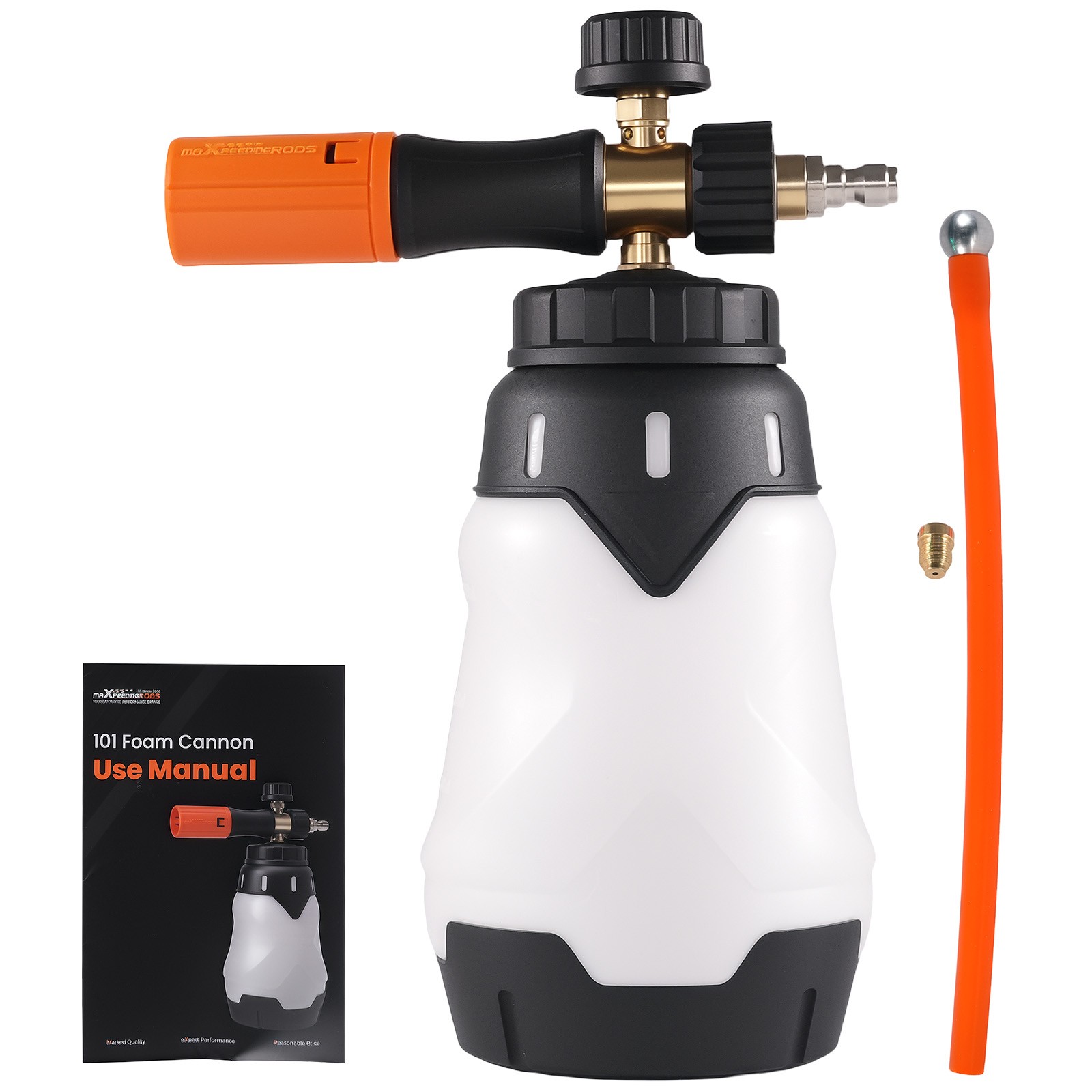 Pressure Washer Foam Cannon 1.3L for Adjustable Nozzle 1/4″ QC Thick Snow Foam