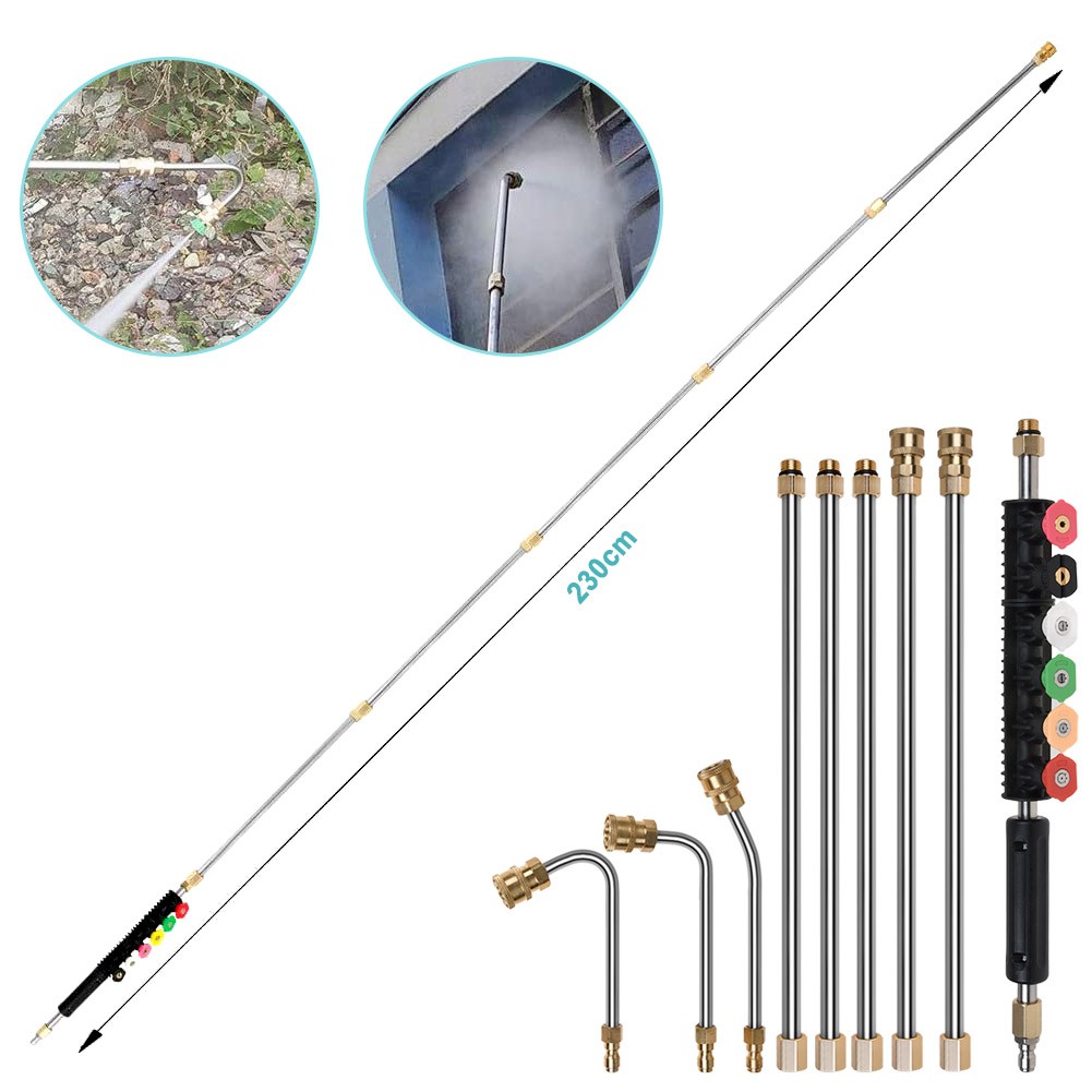 97 Inch Pressure Washer Extension Rod Cleaner Tool for Home/Gutter Cleaning New